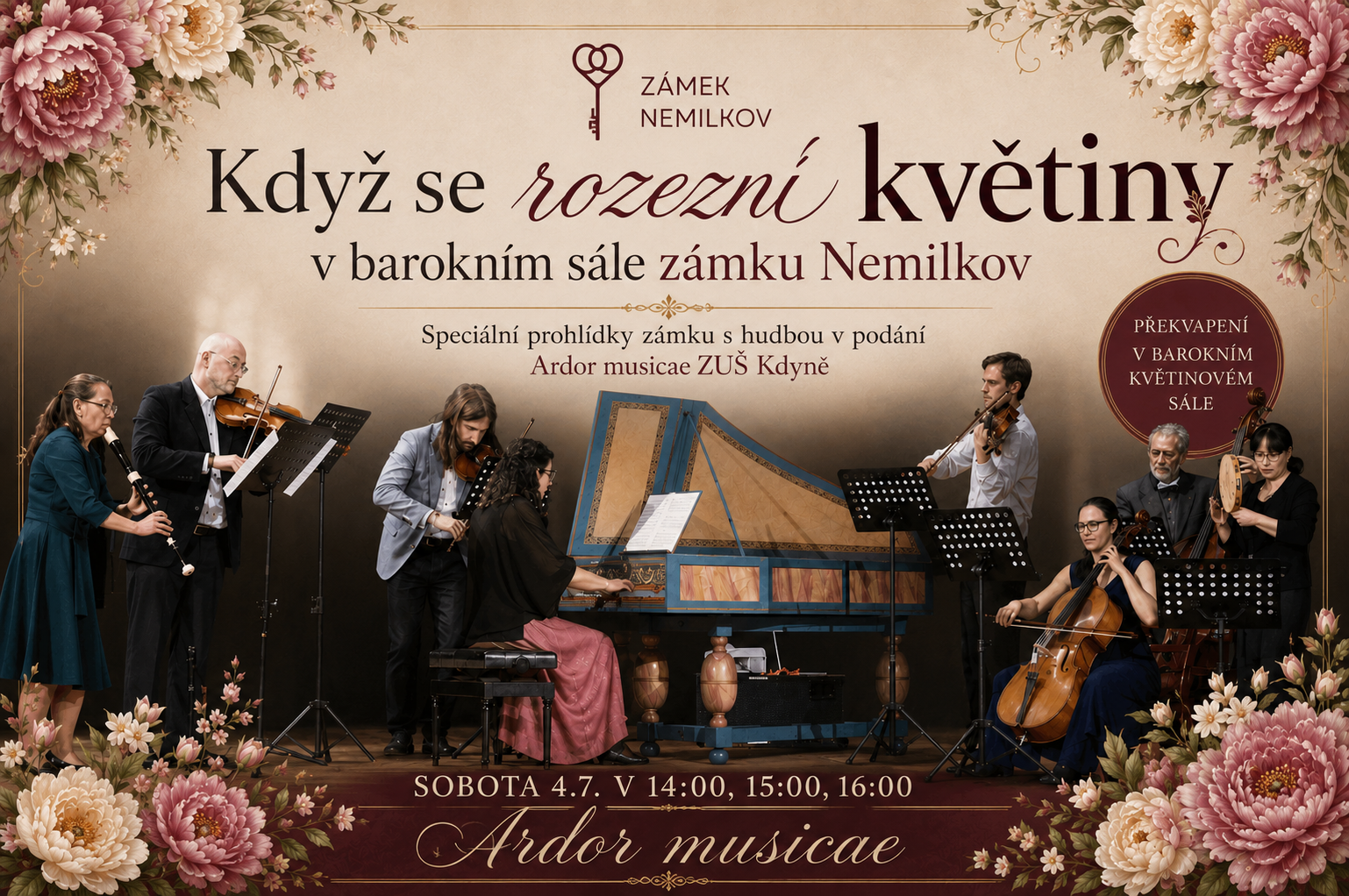 Když se rozezní květiny na zámku Nemilkov