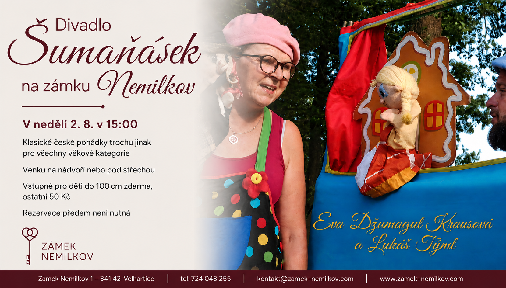 Divadlo Šumaňásek 2.8. v 15:00