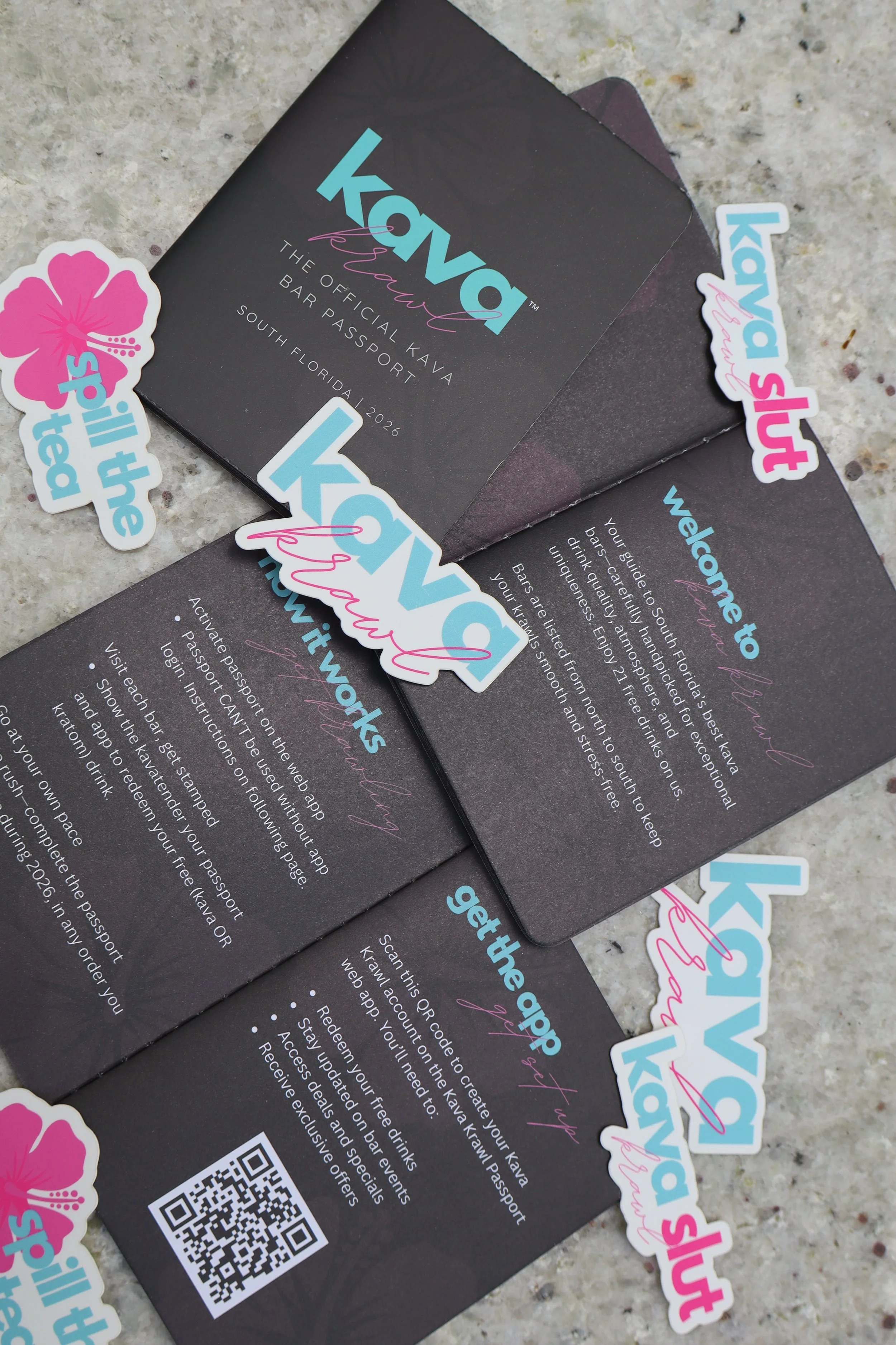 Kava Krawl Sticker Pack