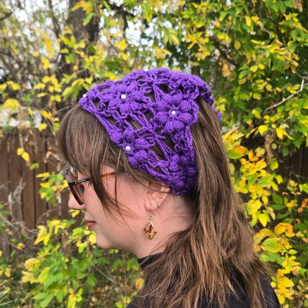 Crochet Wildflower Headband
