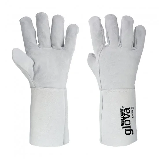 Gants de soudeur cuir gris 35cm
