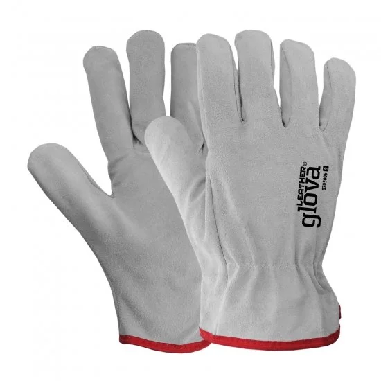 Gants de chef cuir gris