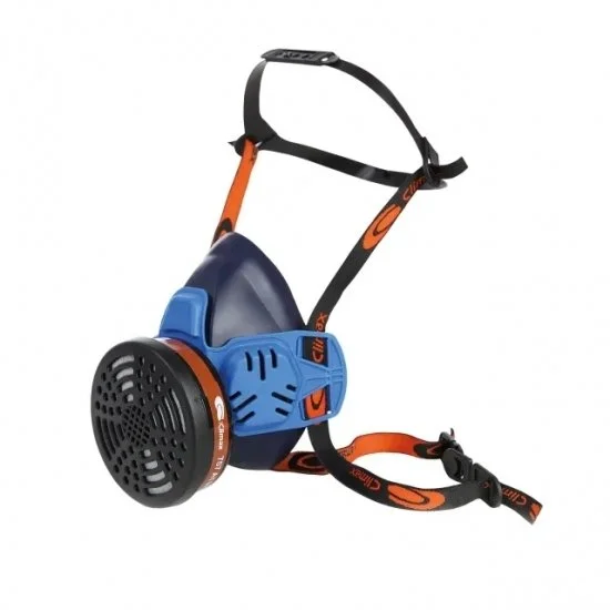 Demi-masque en silicone avec 1 filtre