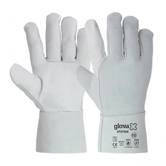Gants de soudeur cuir mixte gris 27cm