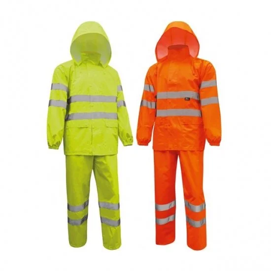Combinaison imperméable haute visibilité