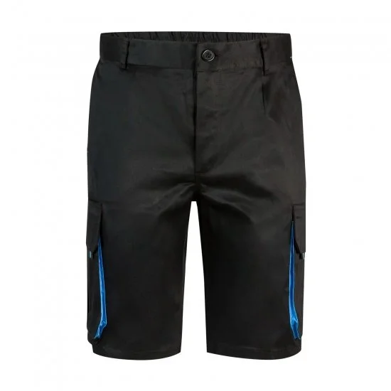 Short bicolore polyester/coton