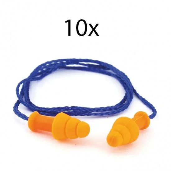 Bouchons d'oreilles réutilisables avec cordon SNR 30DB