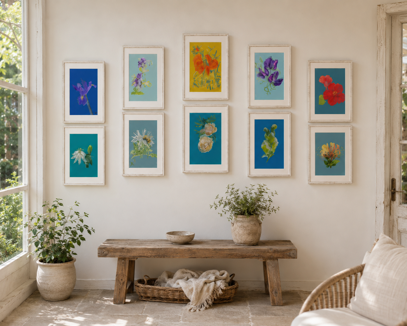 Original Glimmer Series 2026 | © Kerrie Neale | 

Exhibition of a halcyon day  - Noticing light held in botanical prints