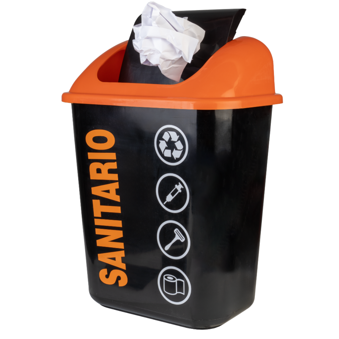 Cesto con balancín ecológico 24lts