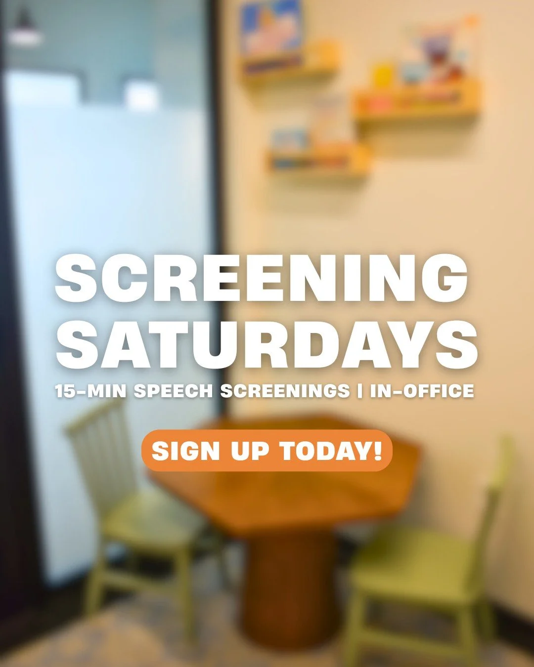 Wondering if your child could benefit from speech therapy? 🗣 

Screening Saturdays are here! 

Quick 15-min sessions to give you clarity + next steps. 

Reserve your slot NOW! #linkinbio