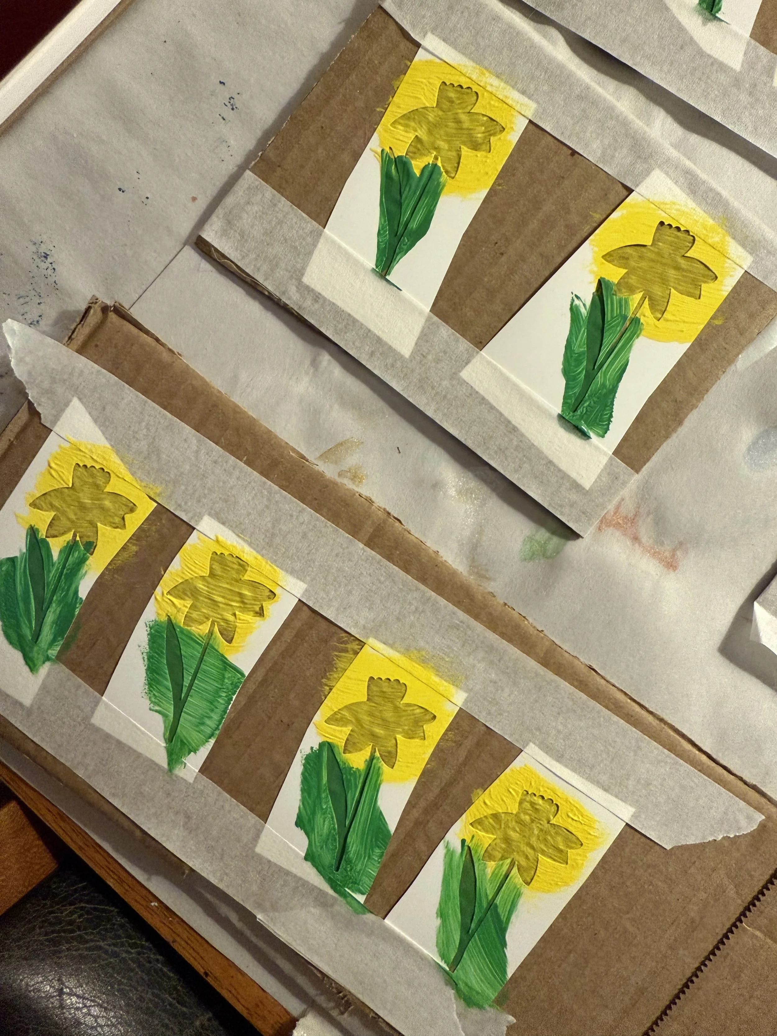 Hand made yarn holders for my Catskills Crafting Club members