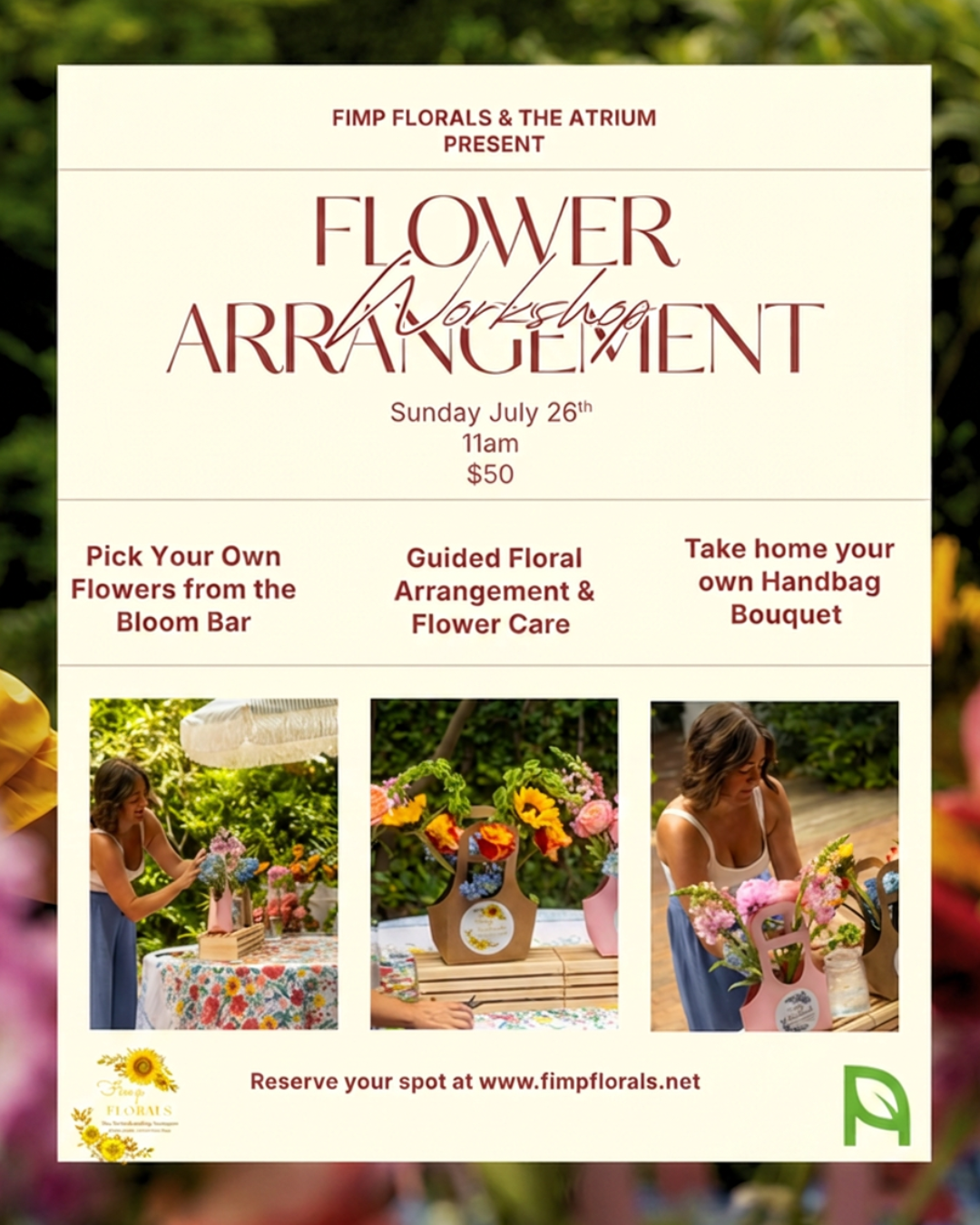 Flower Workshop x The Atrium