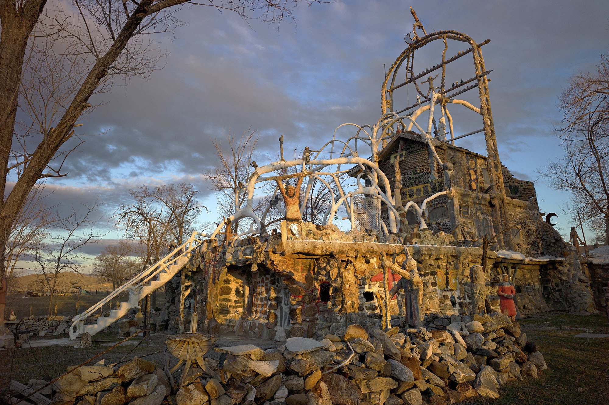 House at “Thunder Mountain,” home of Chief Rolling Thunder (Frank Van Zant) and his family. Imlay, Nevada. 2011.
