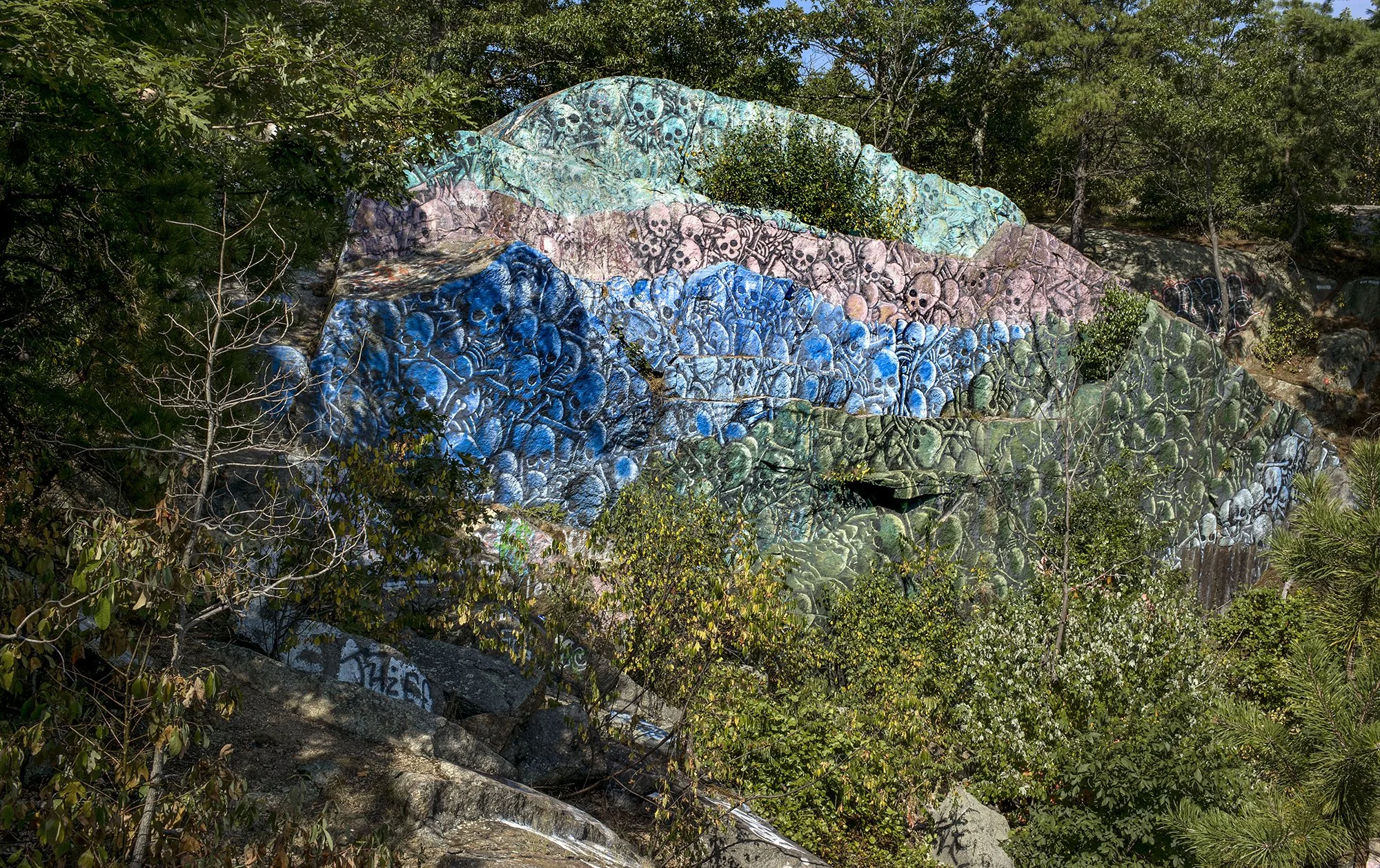 Skull cliff by Ichabod. Lynn, Massachusetts. 2013.