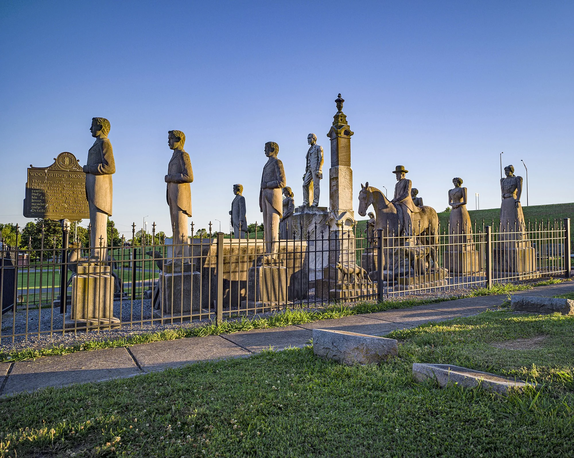 Wooldridge Family Cemetery monuments. Mayfield, Kentucky. 2020.