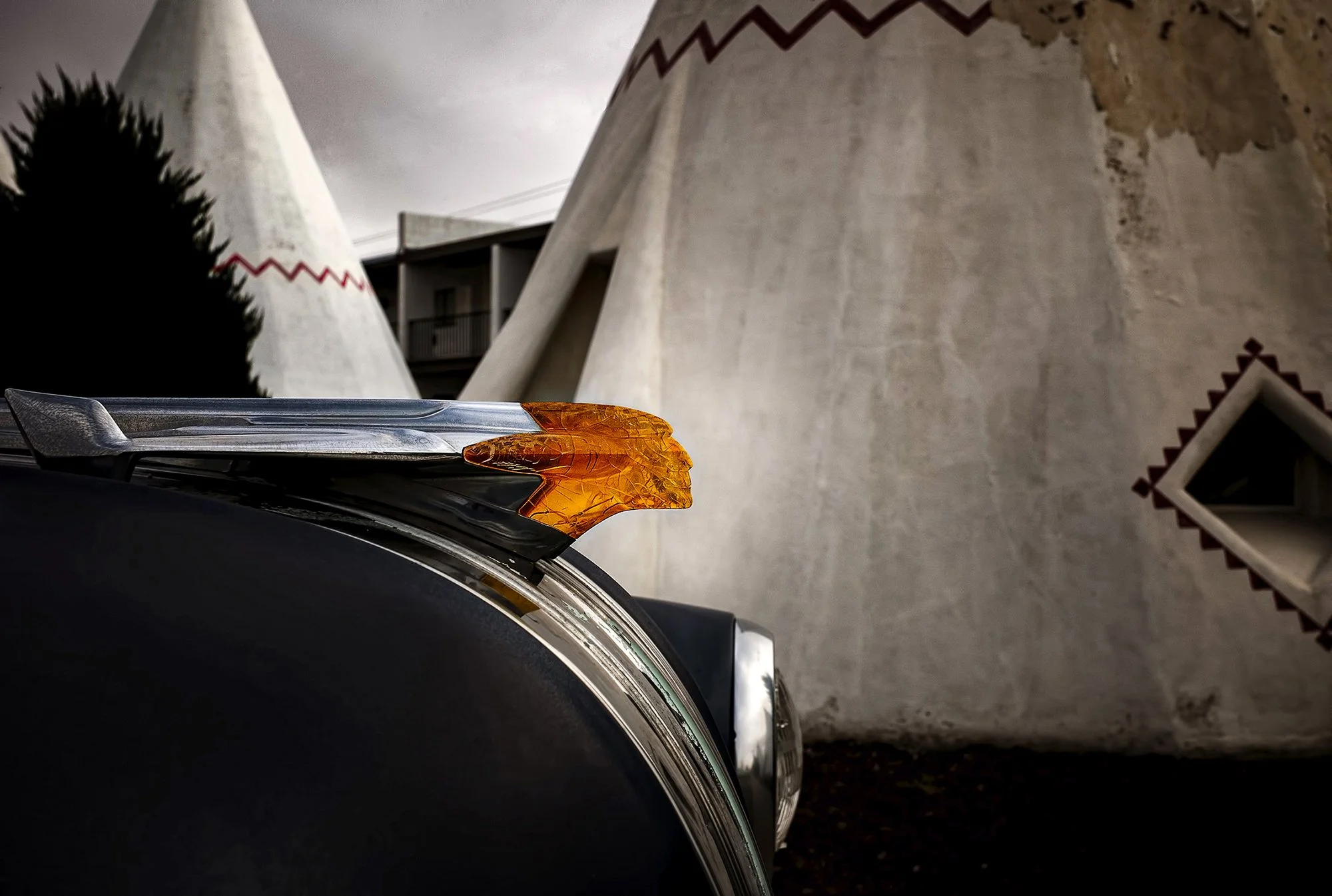 Pontiac hood ornament, Wigwam Village No. 6. Holbrook, Arizona. 2007.