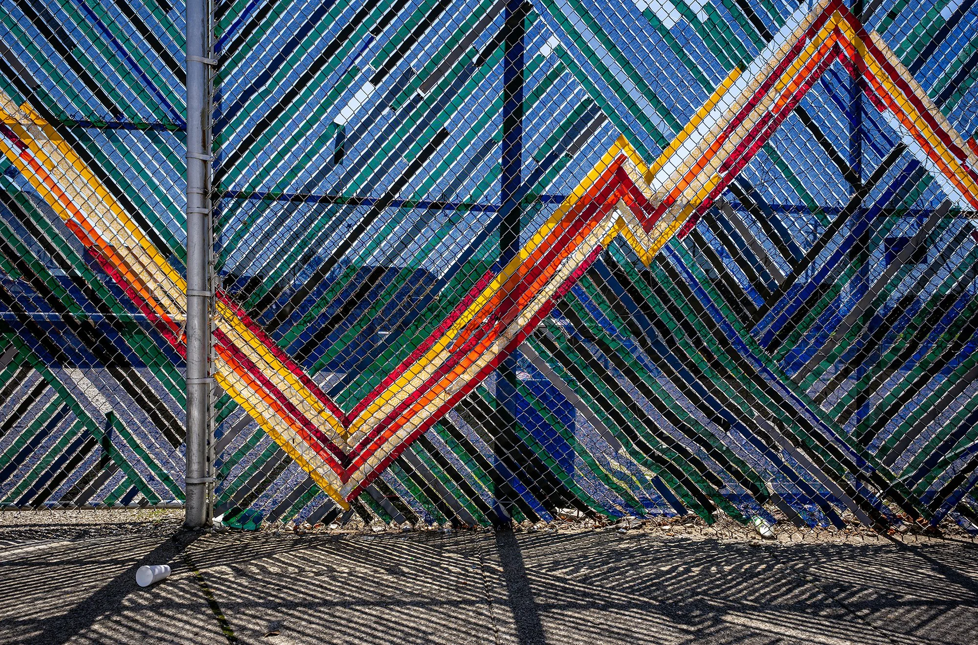 Chain link fence, Central Avenue,  Mohawk. 2015.