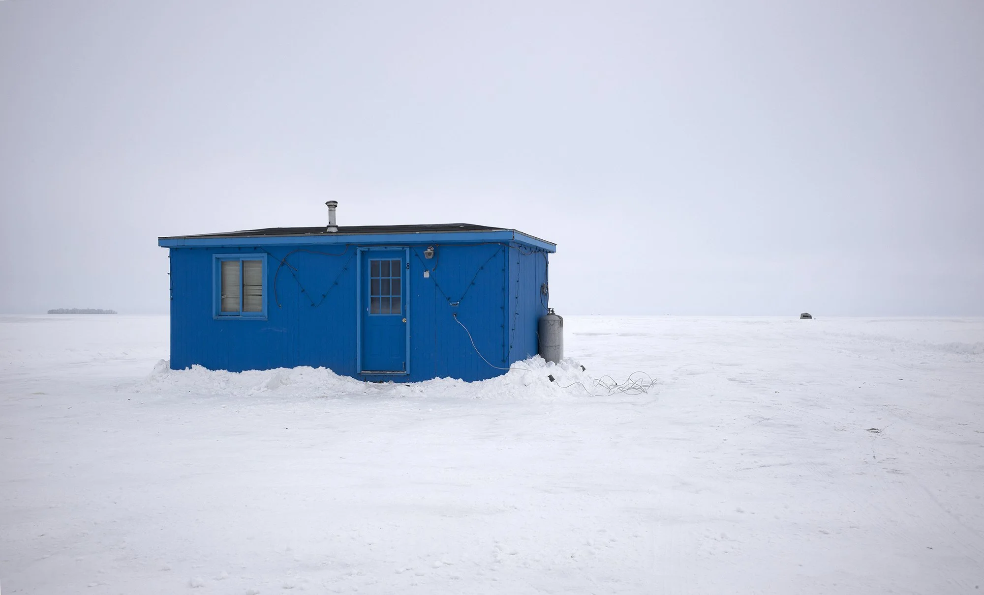 Ice house. Mille Lacs Lake. Near Garrison. 2014.
