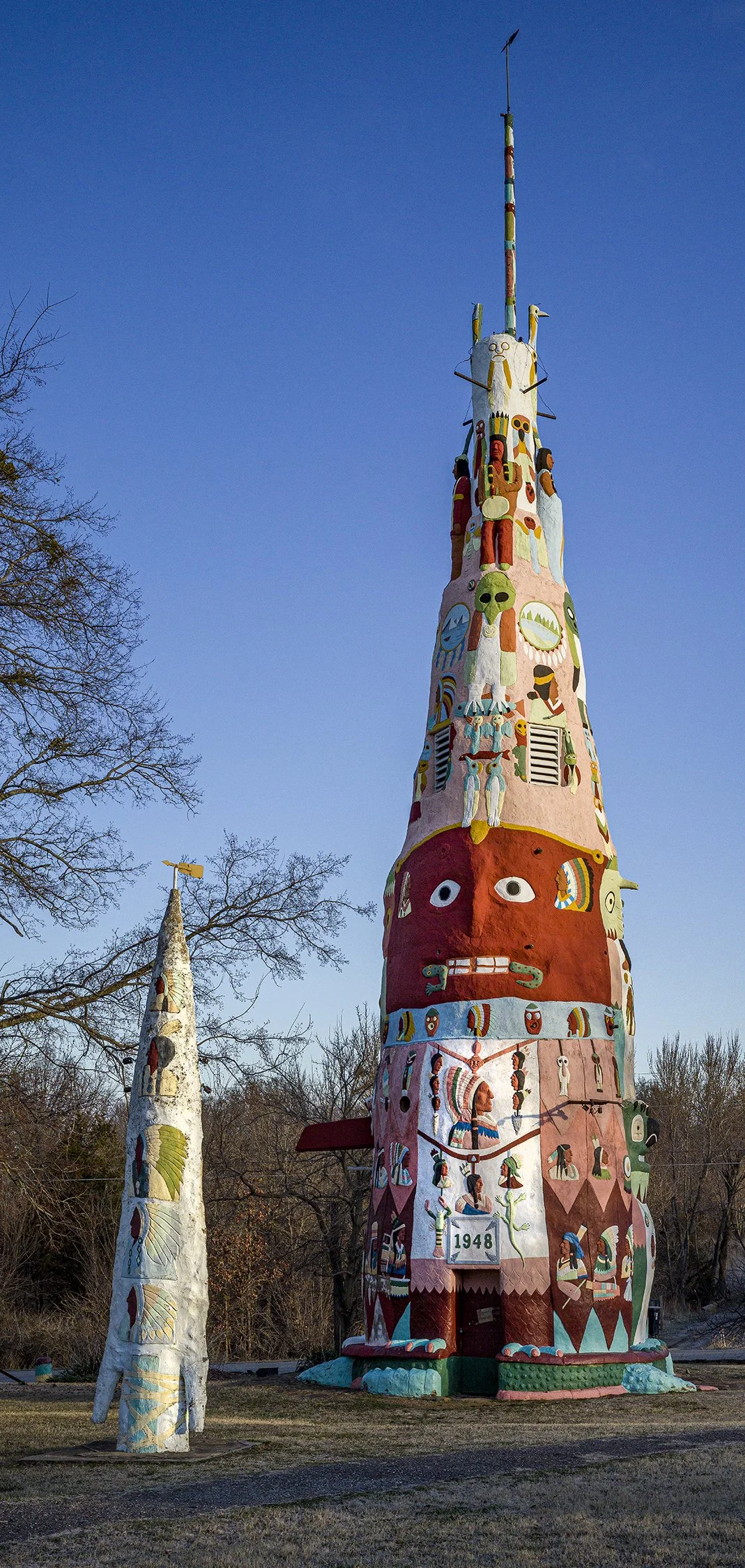 Ed Galloway’s Totem Pole Park. Near Foyil, Oklahoma. 2020.