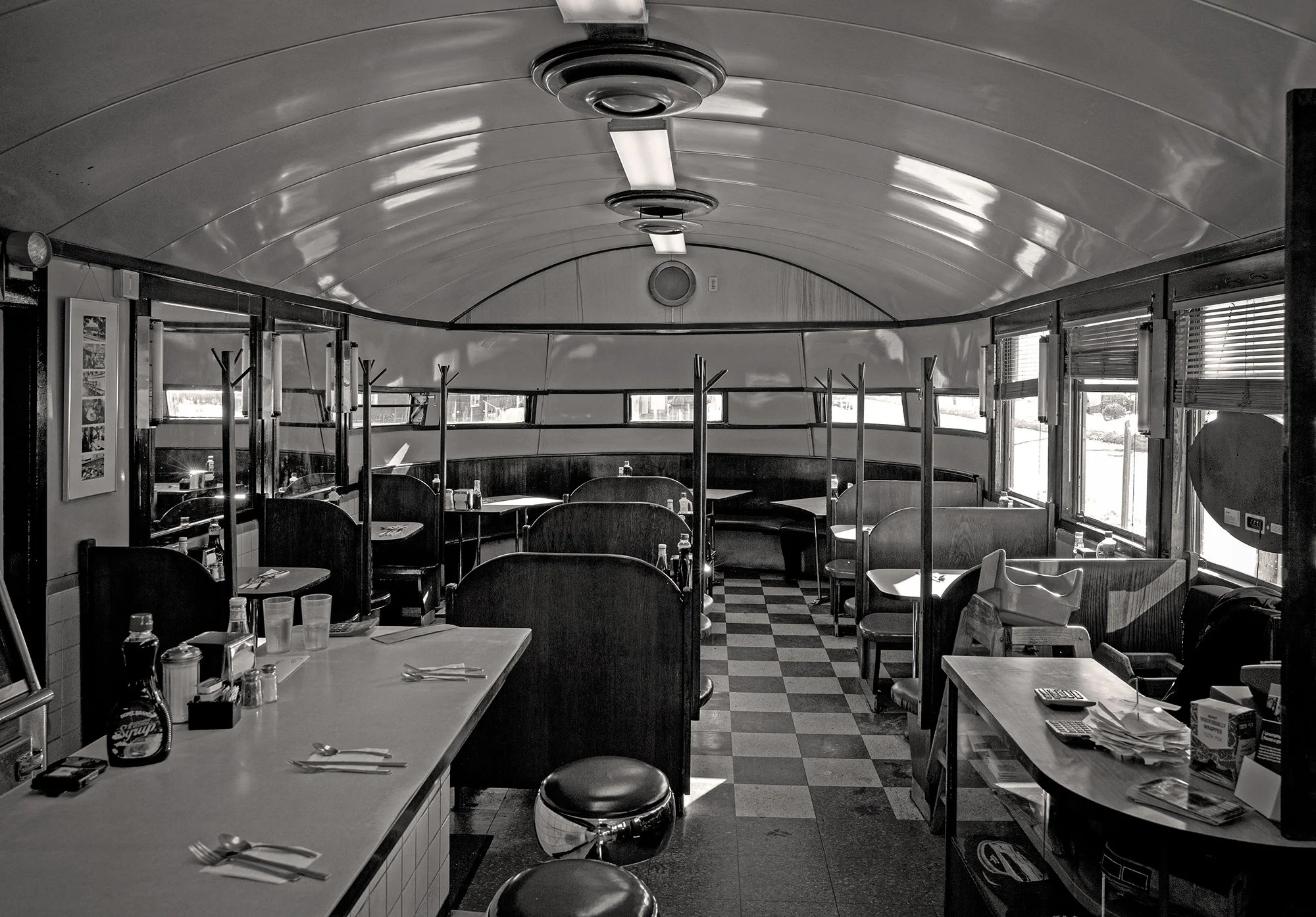 Modern Diner interior. Pawtucket, Rhode Island. 2011.