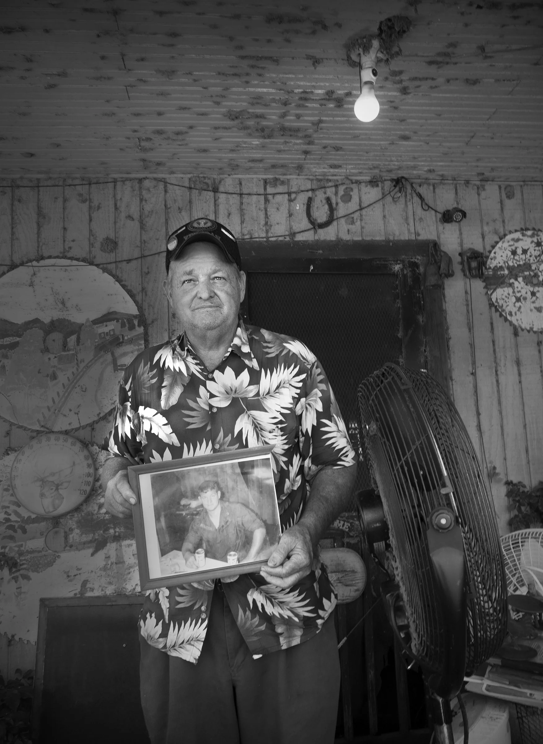 Larry Grimes, guard at Parchman Farm State Penitentiary, artist, and Vietnam Veteran. Parchman, Mississippi. 2017.