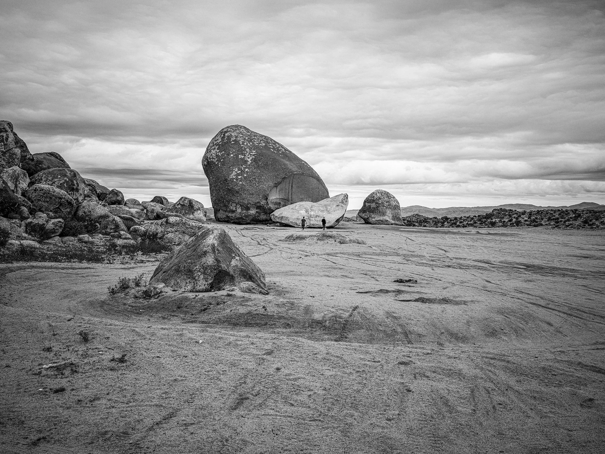 Giant Rock, the largest freestanding boulder in North America. Lander, California. 2020.