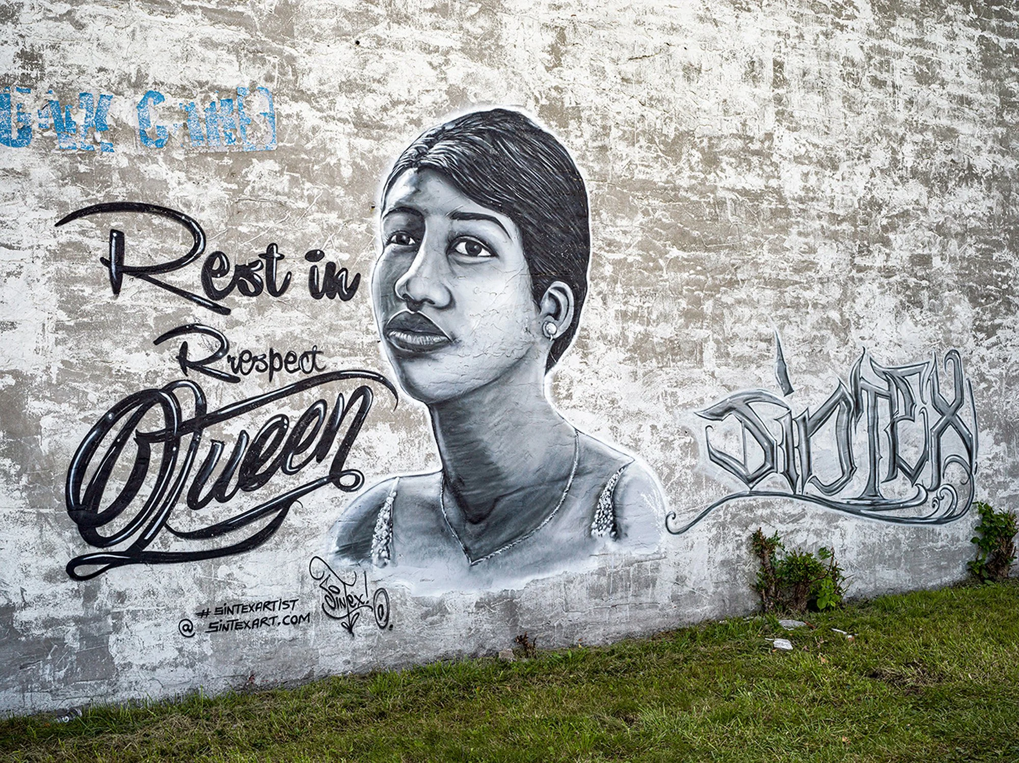 Aretha Franklin mural. Detroit, Michigan. 2019.