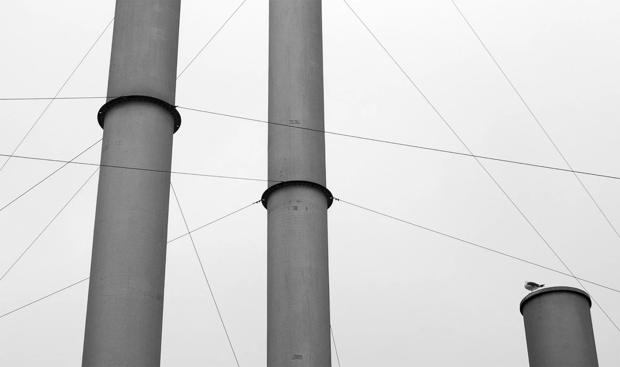 Cannery smokestacks. Monterey, California. 2012.