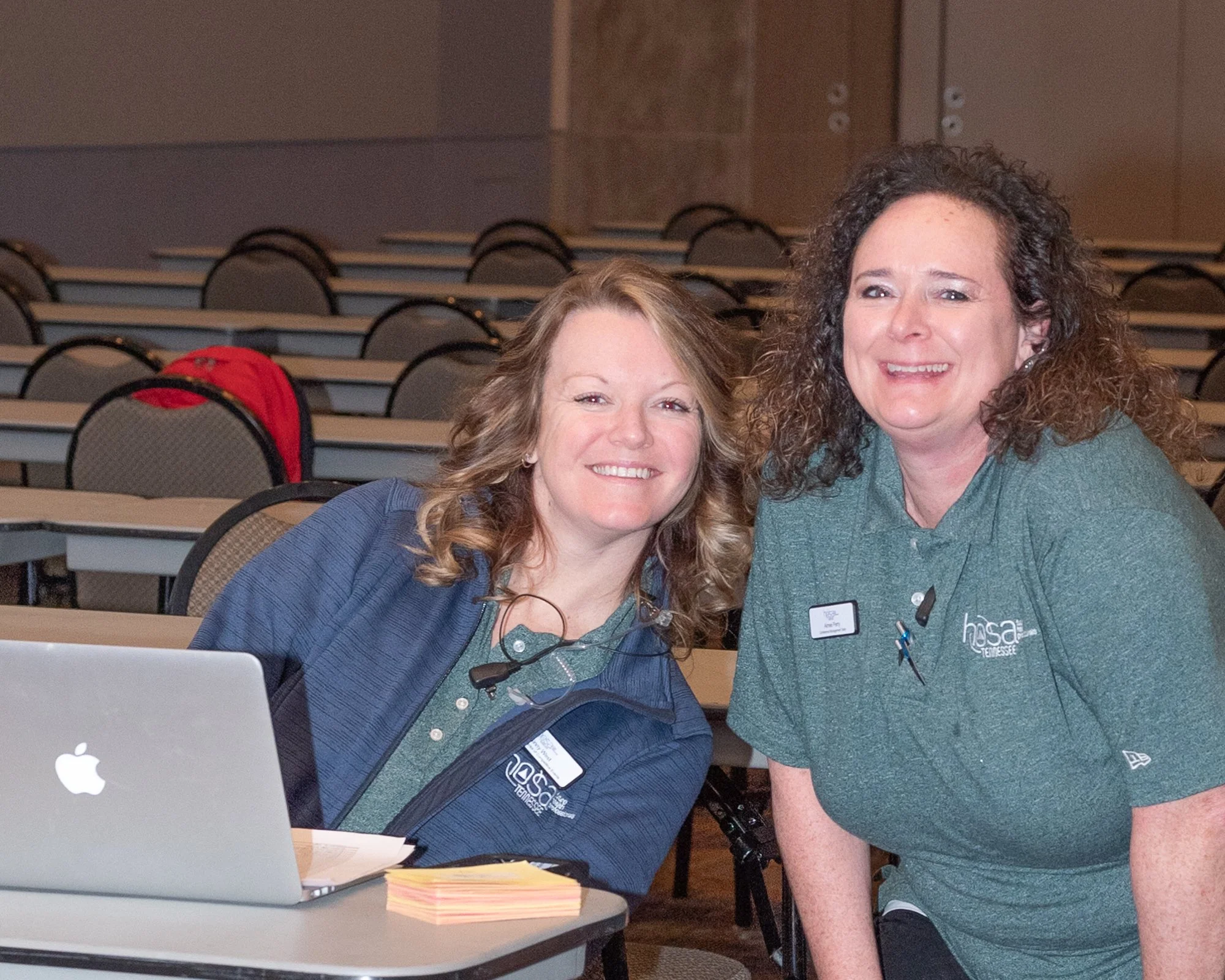 Two HOSA advisors attend the State Leadership Conference.