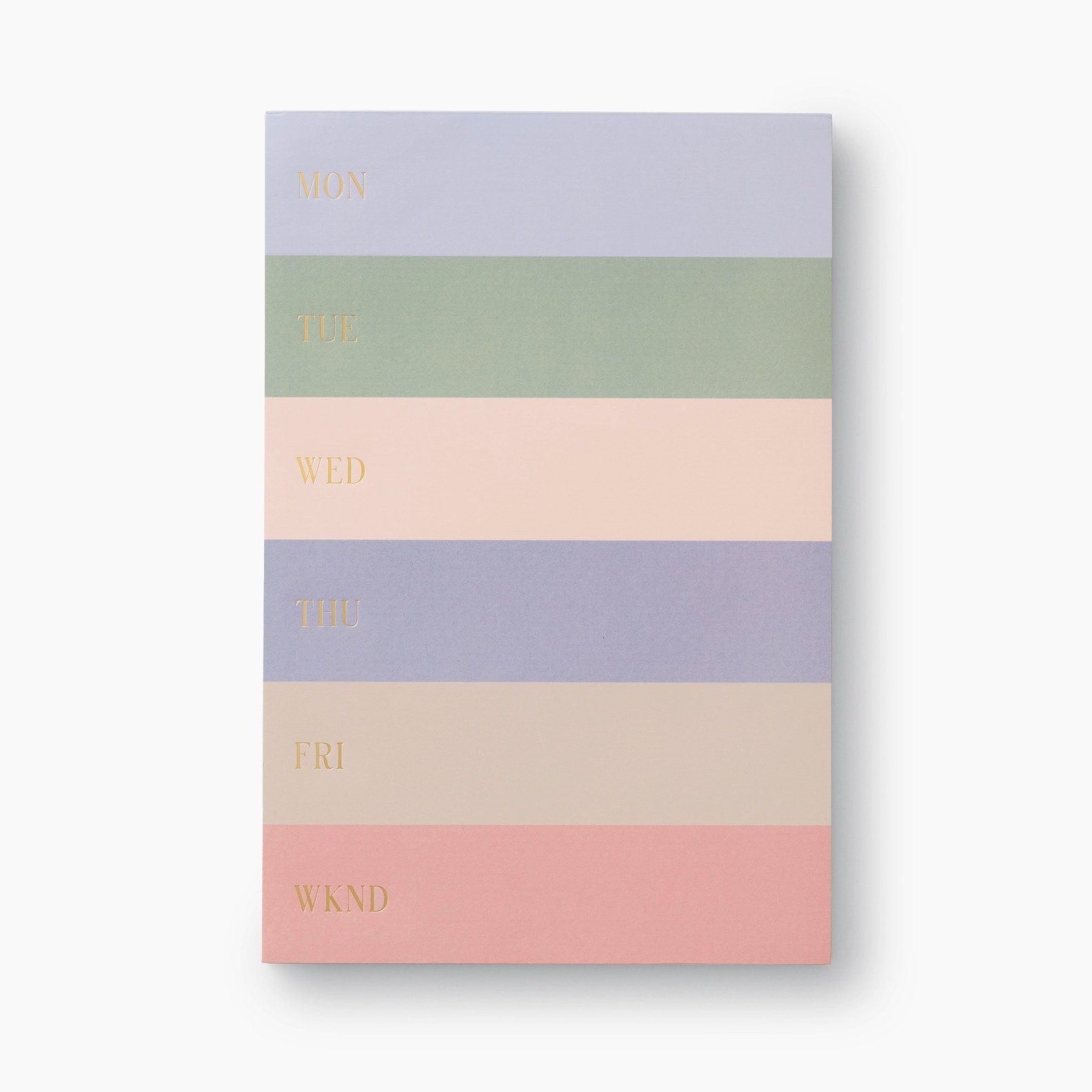 Muted Color Block Weekly Memo Notepad