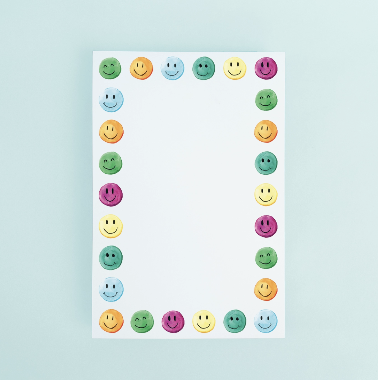 Colorful Smileys Notepad