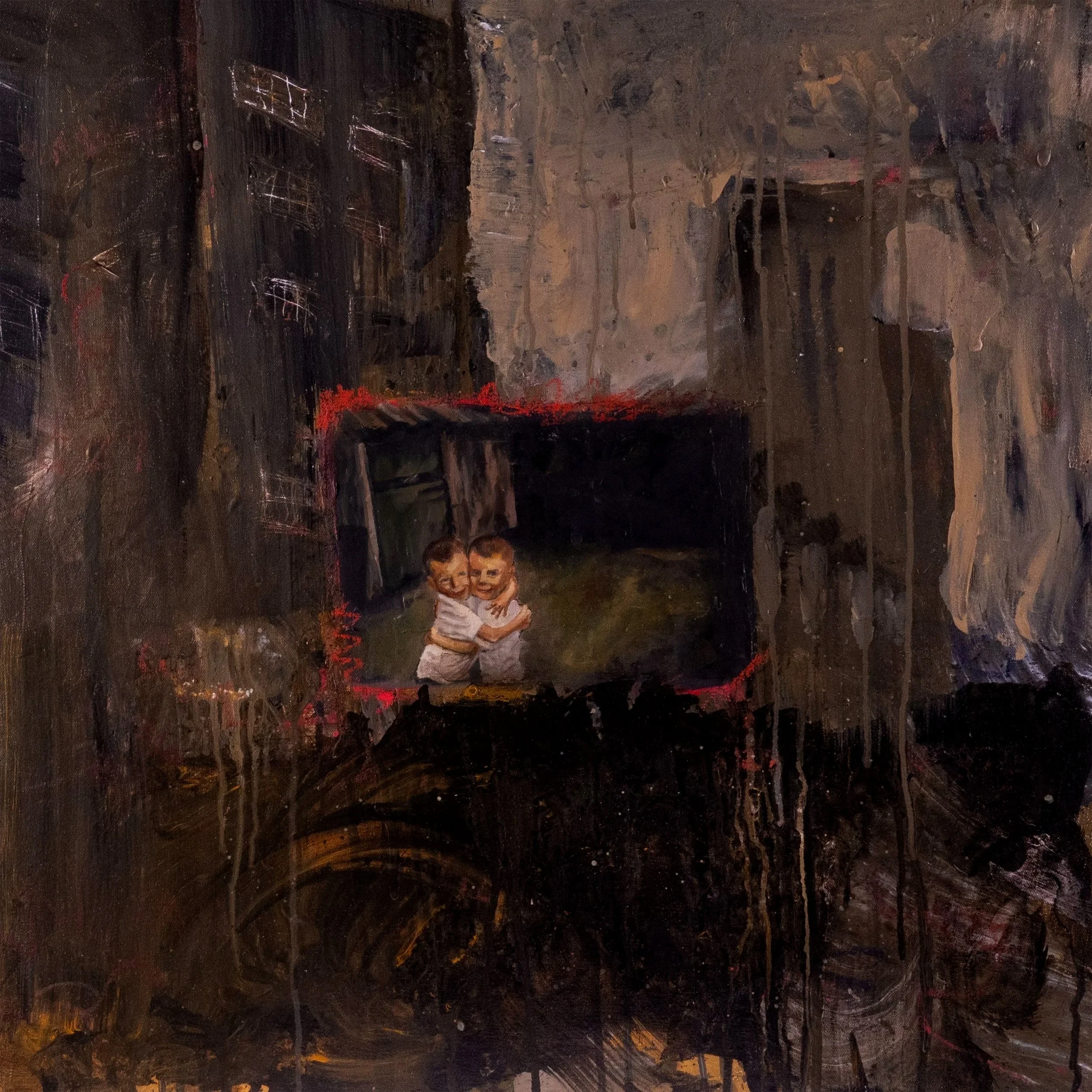 The Two Of Us - 60cmx60cm Oil on canvas