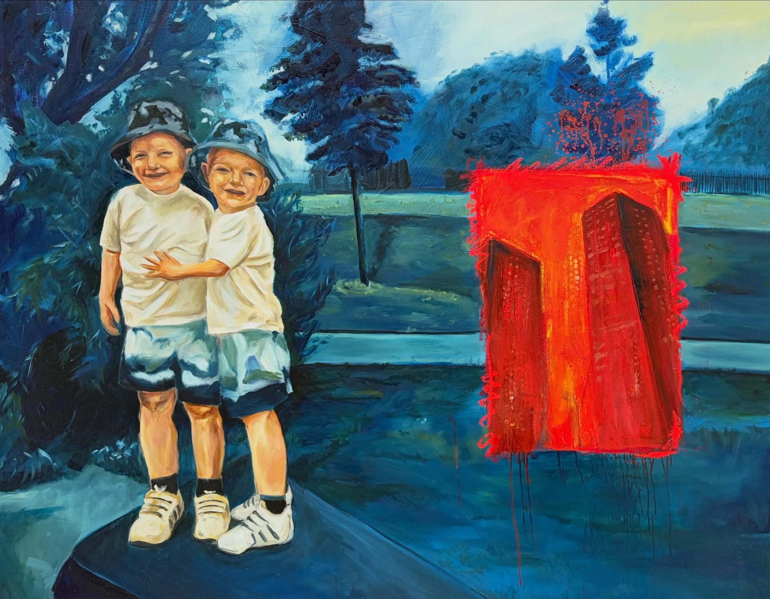 I&rsquo;ll Be There
120cm x 150cm 

Last chance to see the degree show this weekend!