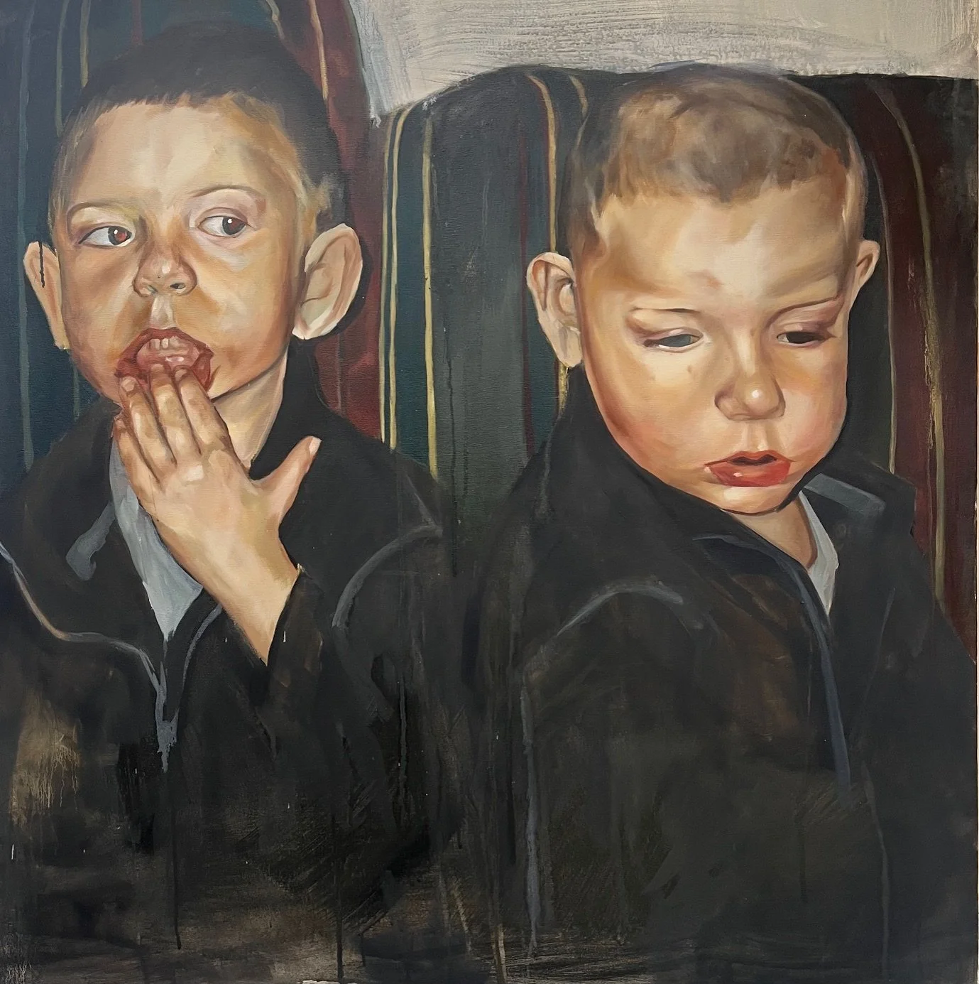 Look No More - 100cmx 100cm, Oil on canvas