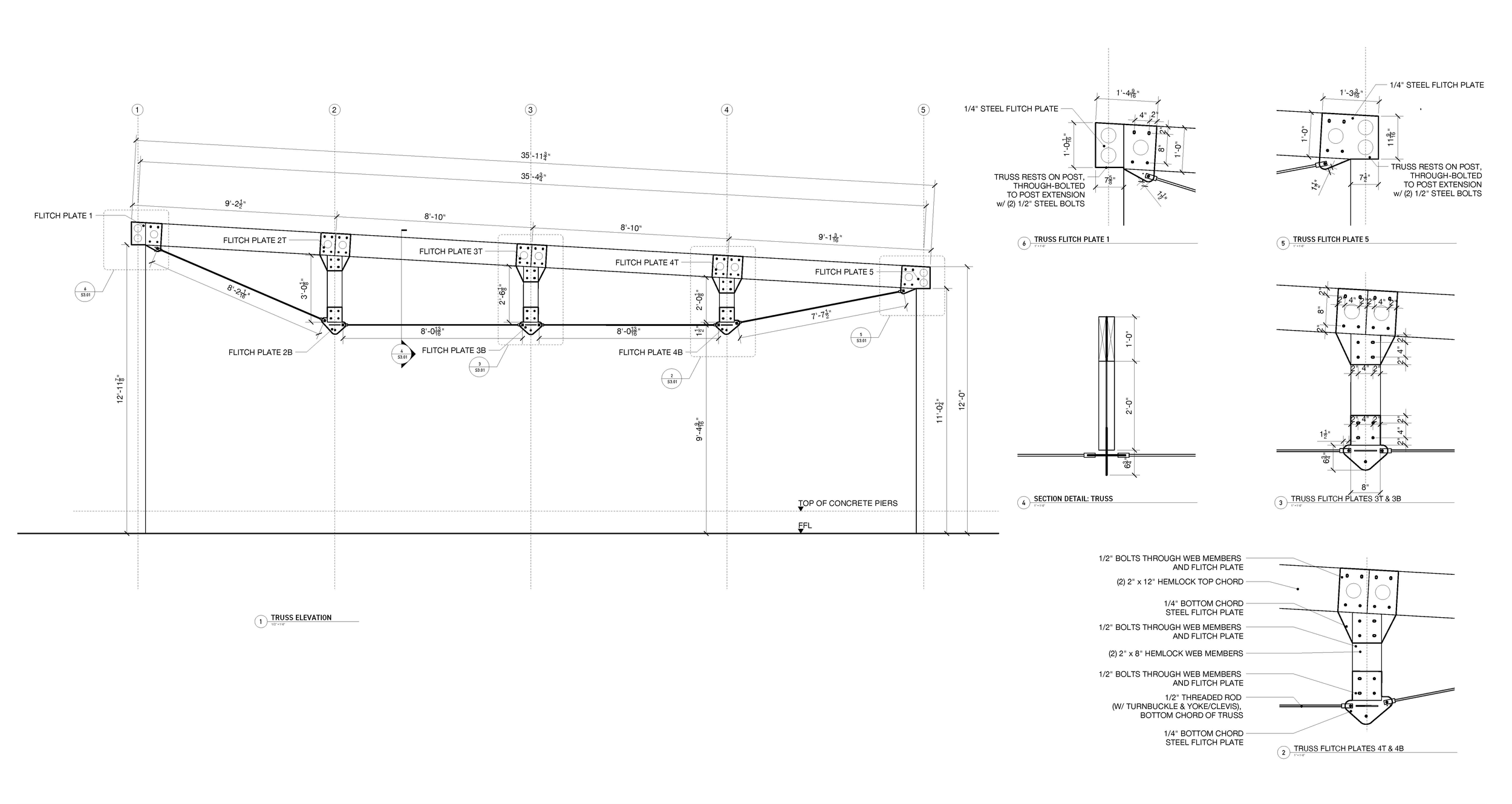 Truss elevation