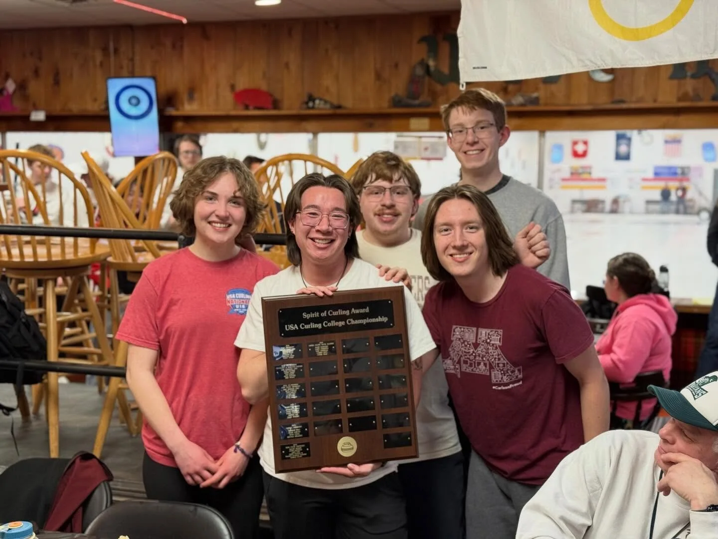 Congrats to our Spirit of Curling winners @uofmcurl! Quarterfinals starting at 7:30 ET