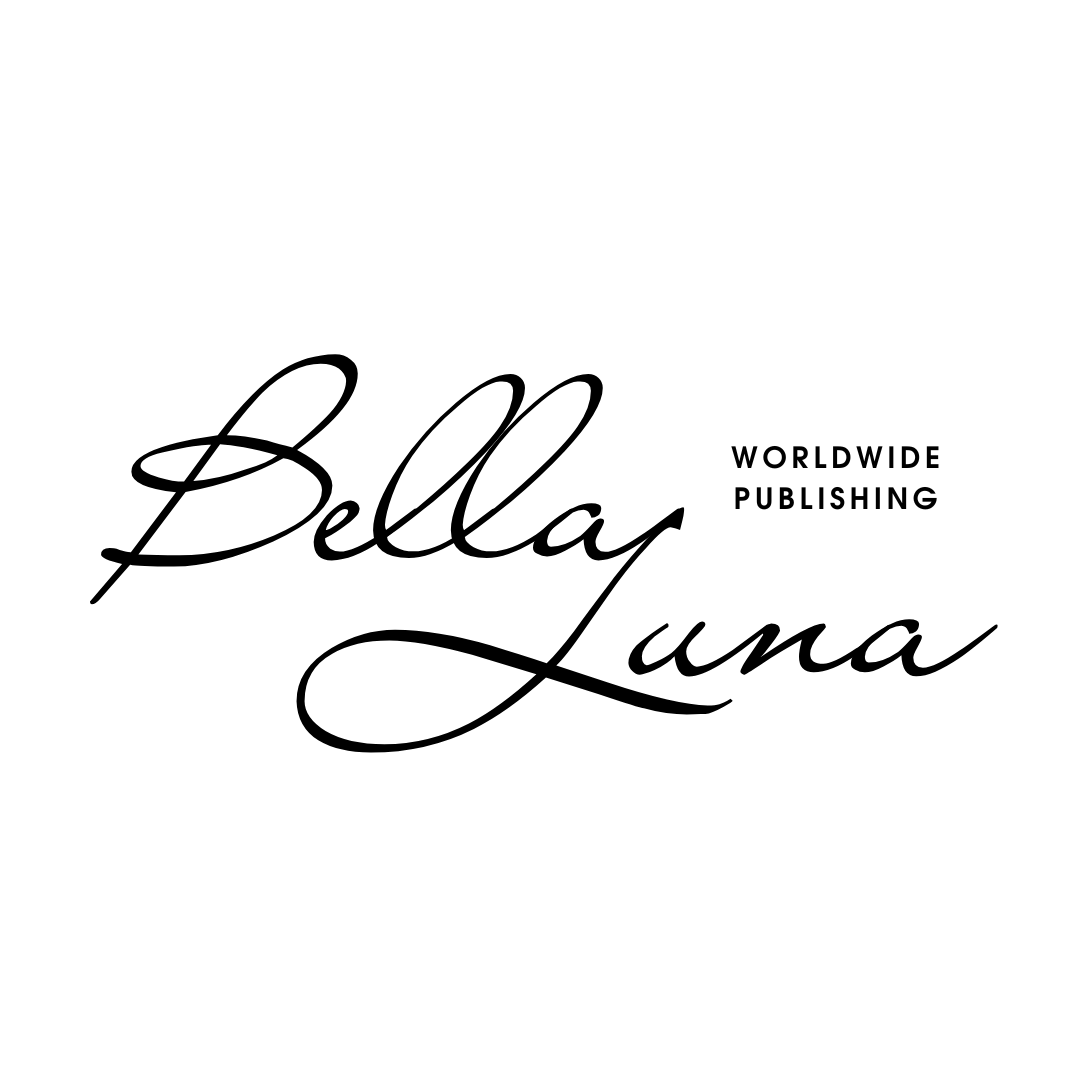 Logo of Bella Luna Worldwide Publishing featuring elegant black cursive text on a white background.