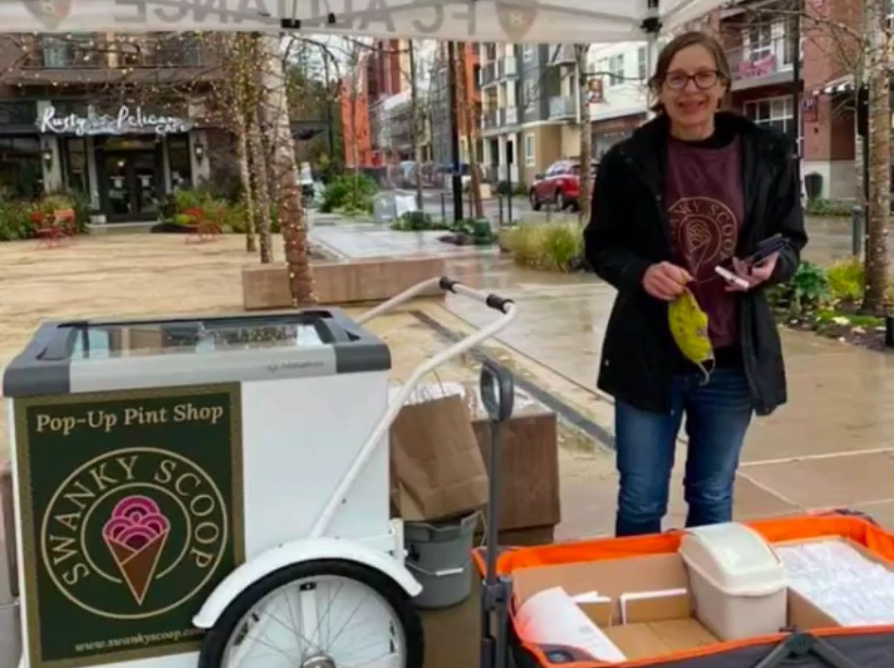 Designed signage for Pop-Up Pint cart
