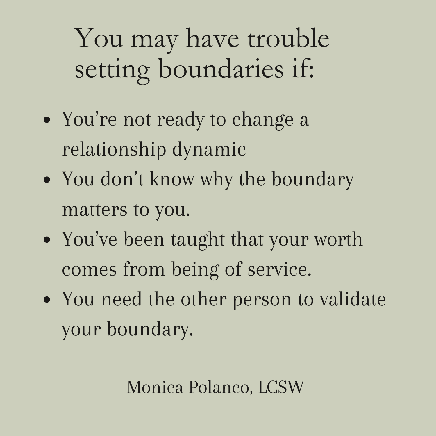 Graphic listing reasons why setting boundaries may be difficult.