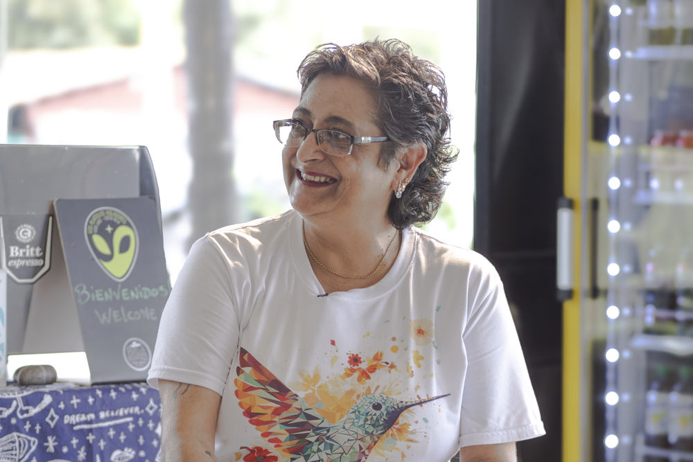 Emi, owner and experiencer, Los Platillos Voladores, EatAlienFood