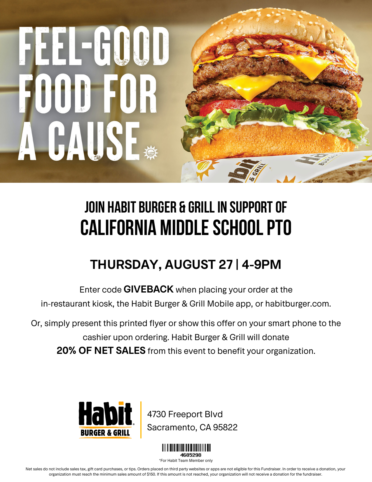 Cal Dines Out- Habit Burger & Grill