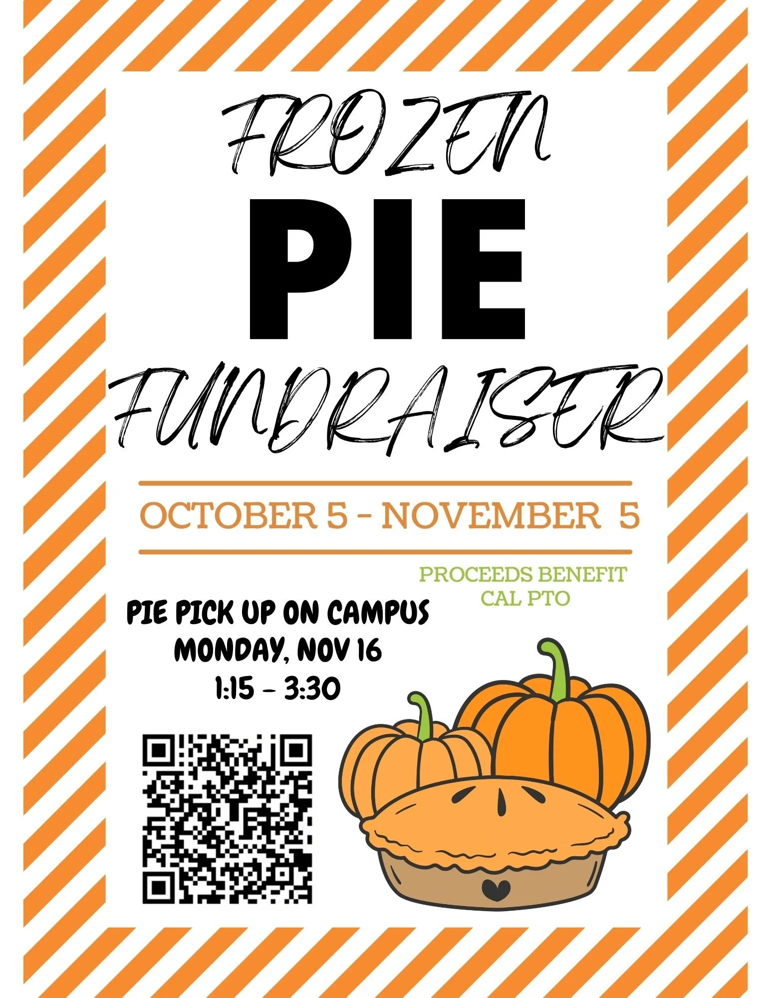 Frozen Pie Fundraiser