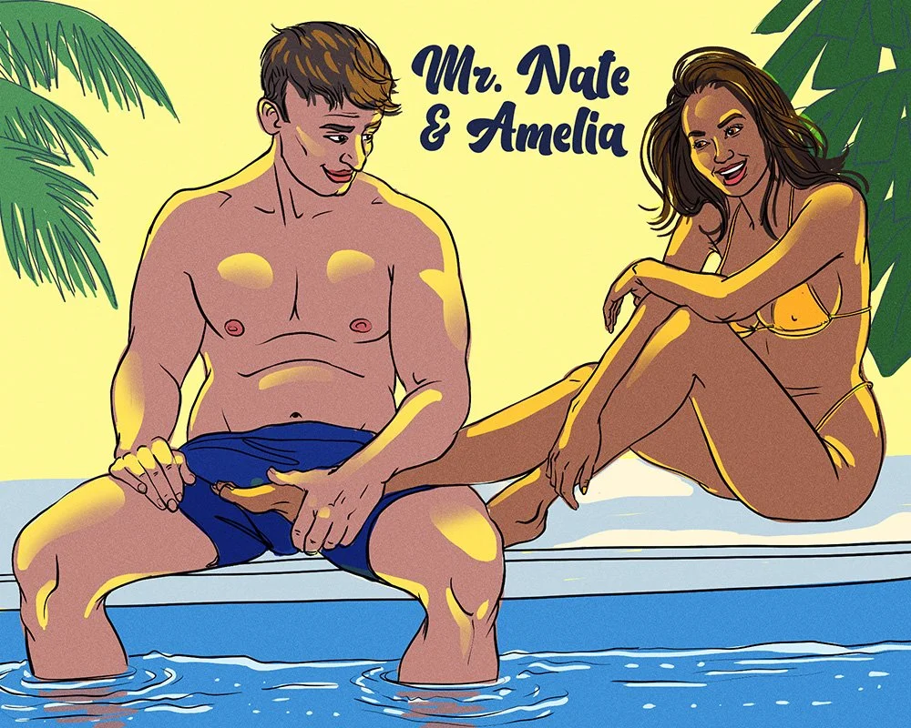 Neighbor Nate and His Babysitter Amelia Roleplay