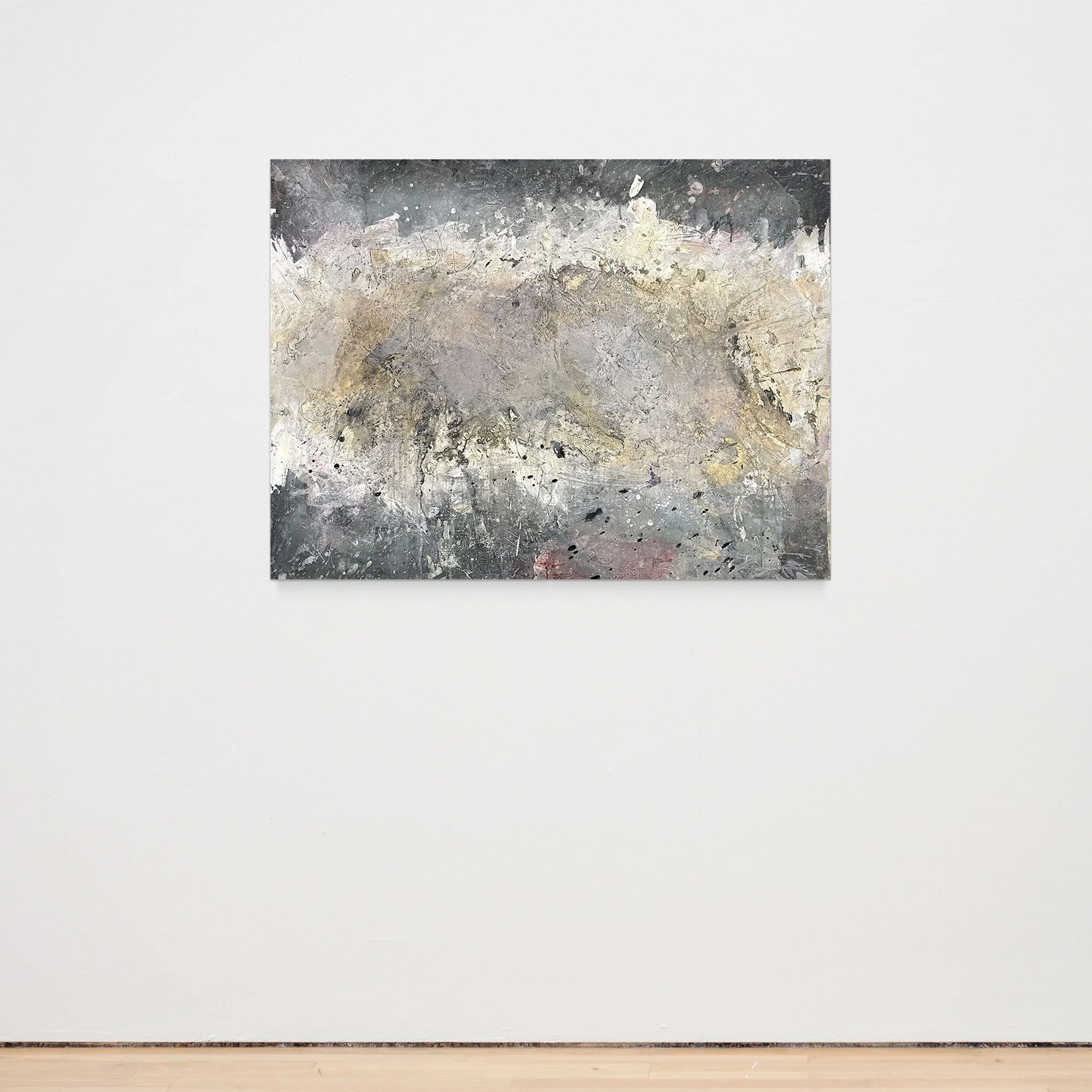 “Untitled #4 ” 48 x 36 x 1.5 in Acrylic & Mixed Media on canvas (2025-2026) $2,200.00