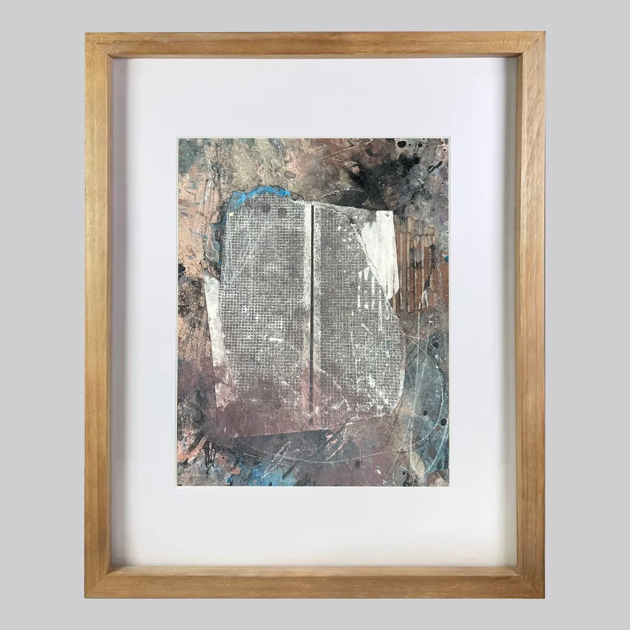 mixed media abstract collage urban streetlife