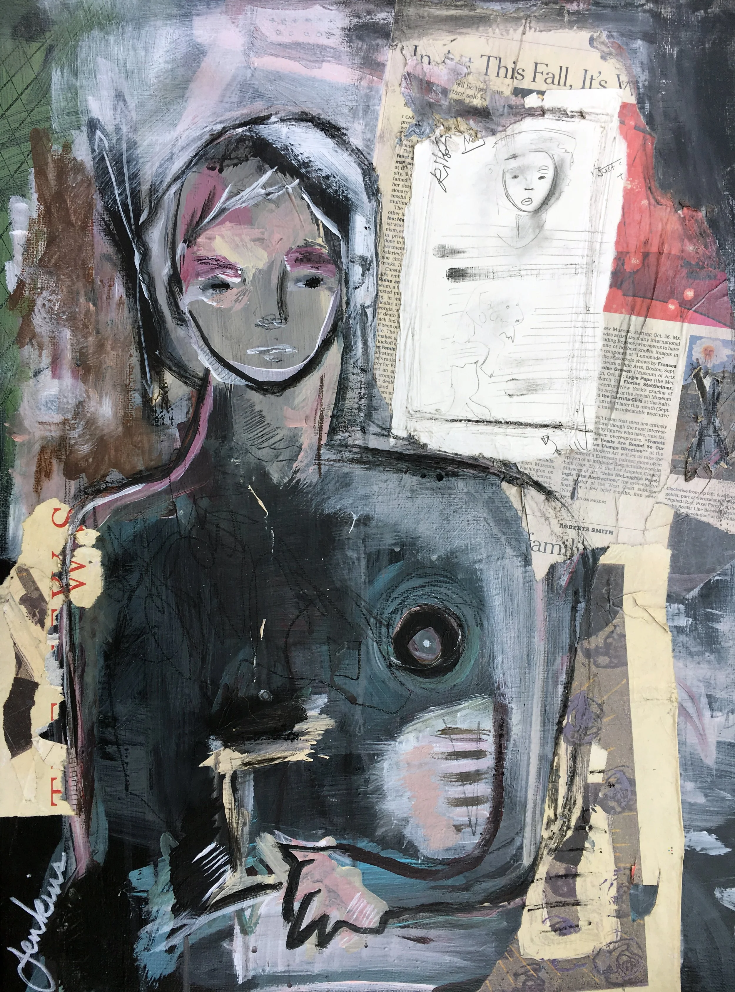 Untitled (Dark Abstract Potrait)