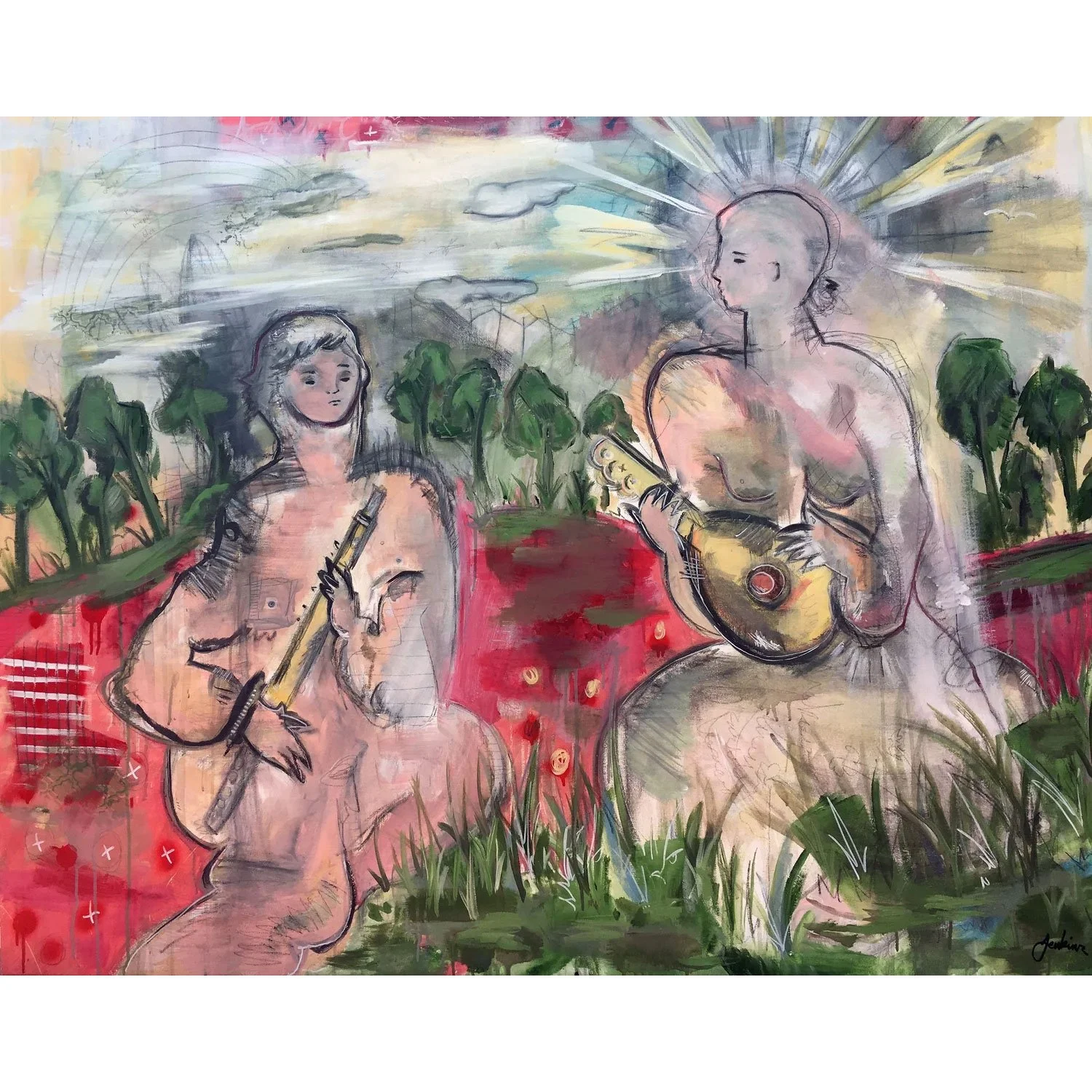 Two Folk Musicians
