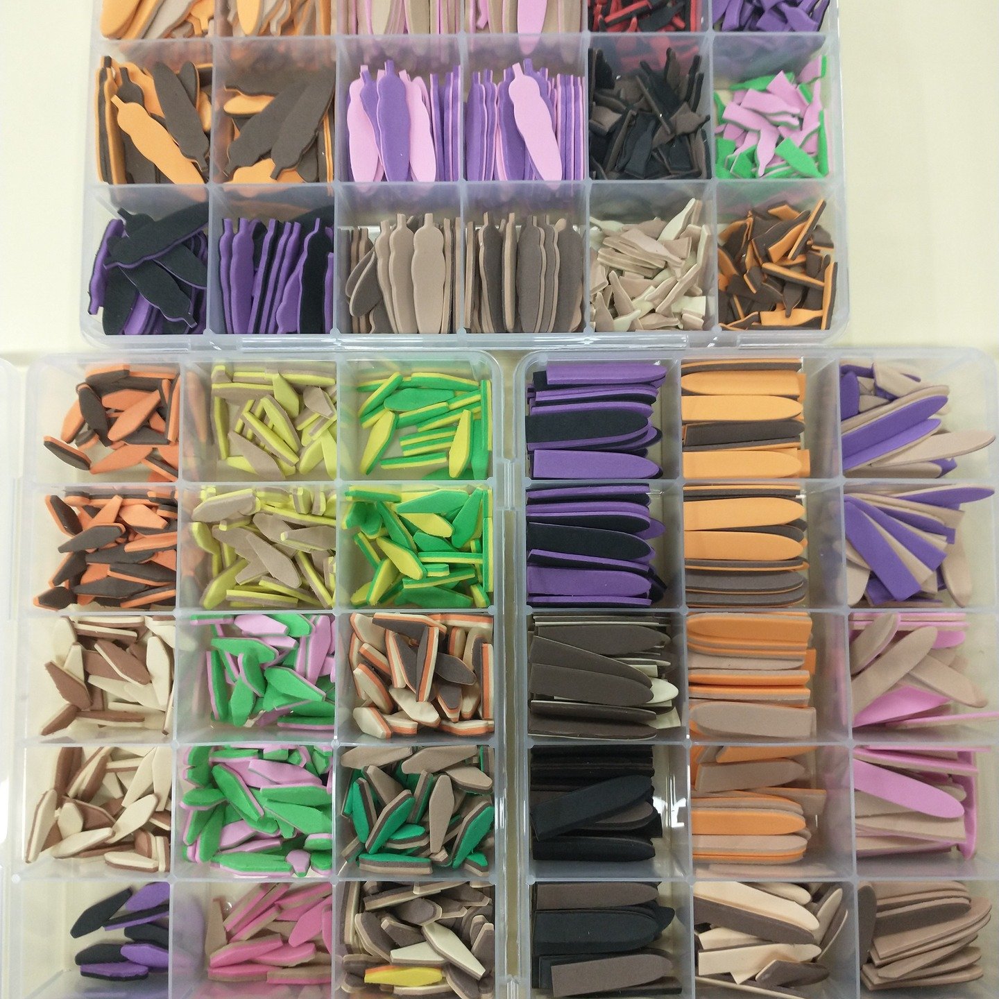 Bodies are cut and ready for packaging.