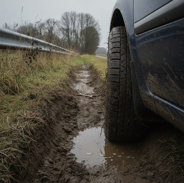 Car Slid Off the Road Into a Ditch? What to Do First