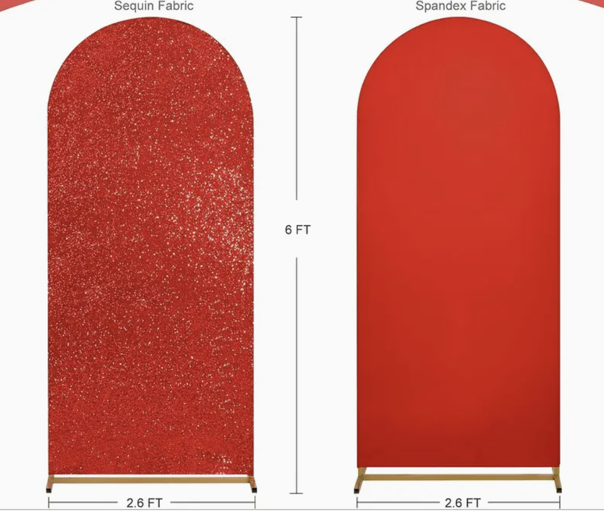 Red Sequin - Backdrop 6ft